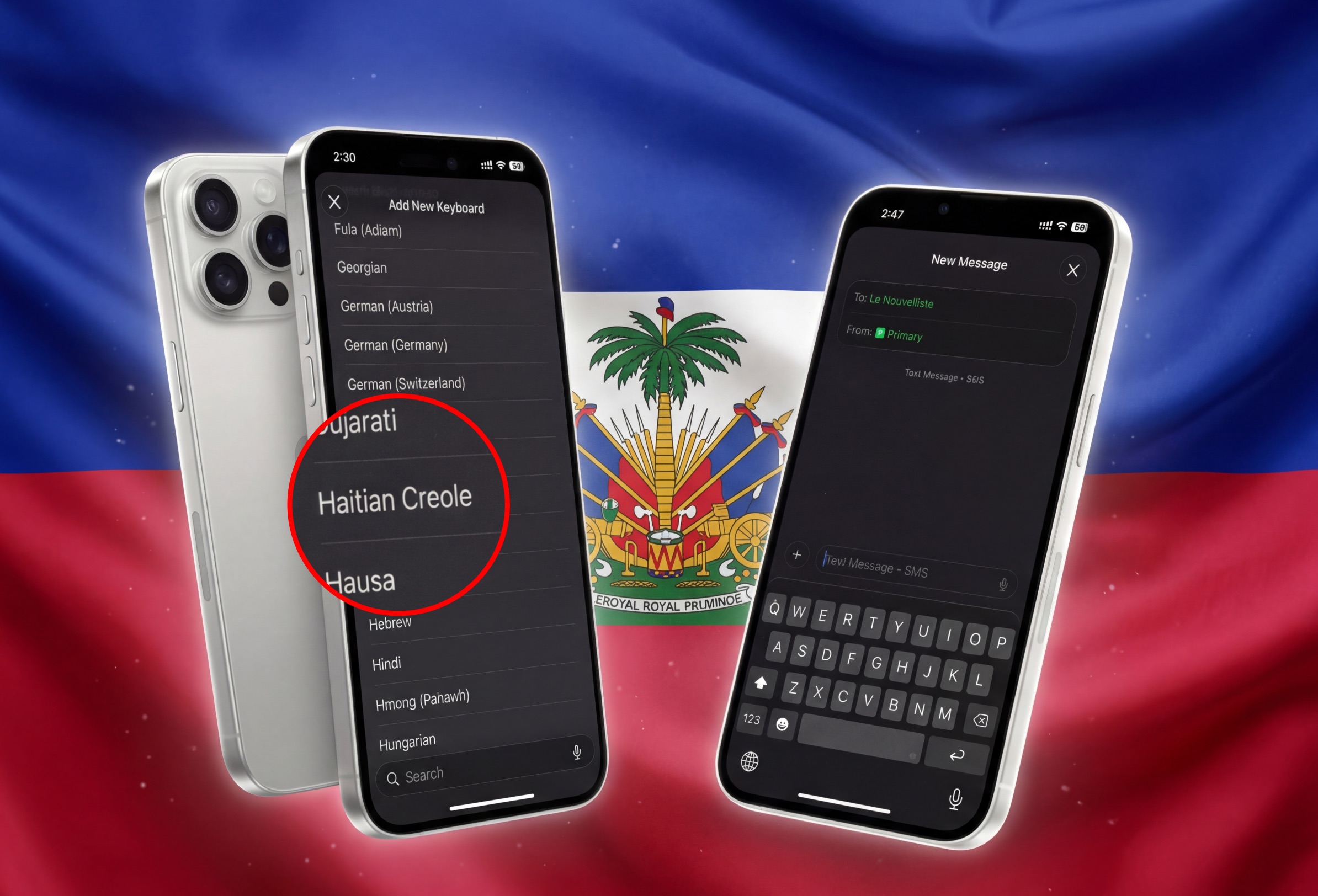 Le créole haïtien arrive sur iOS, Android reste en retrait